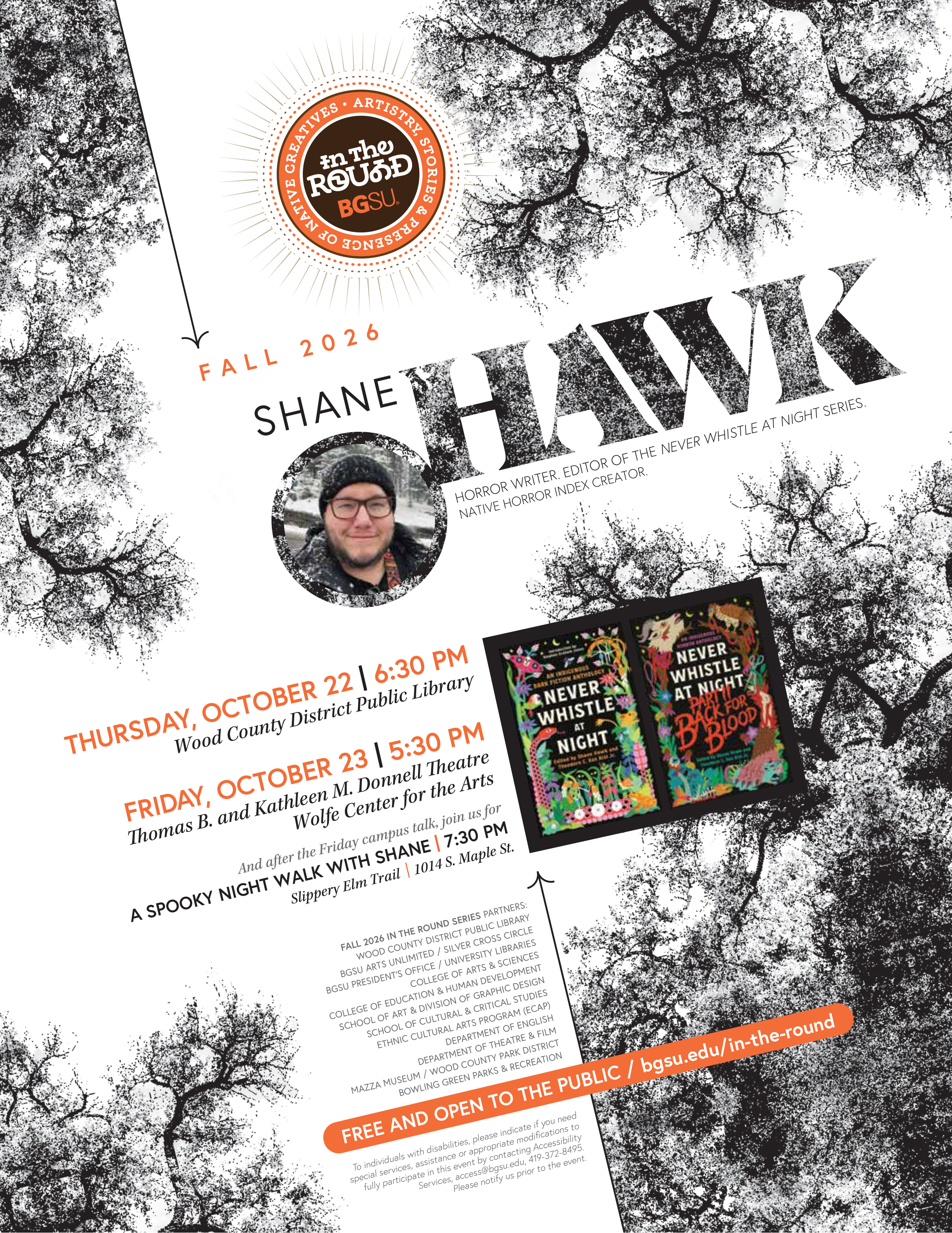 Bowling Green State University - In The Round Series - Guest Speaker Shane Hawk - October 2026 Bowling Green State University - In The Round Series - Guest Speaker Shane Hawk - October 2026